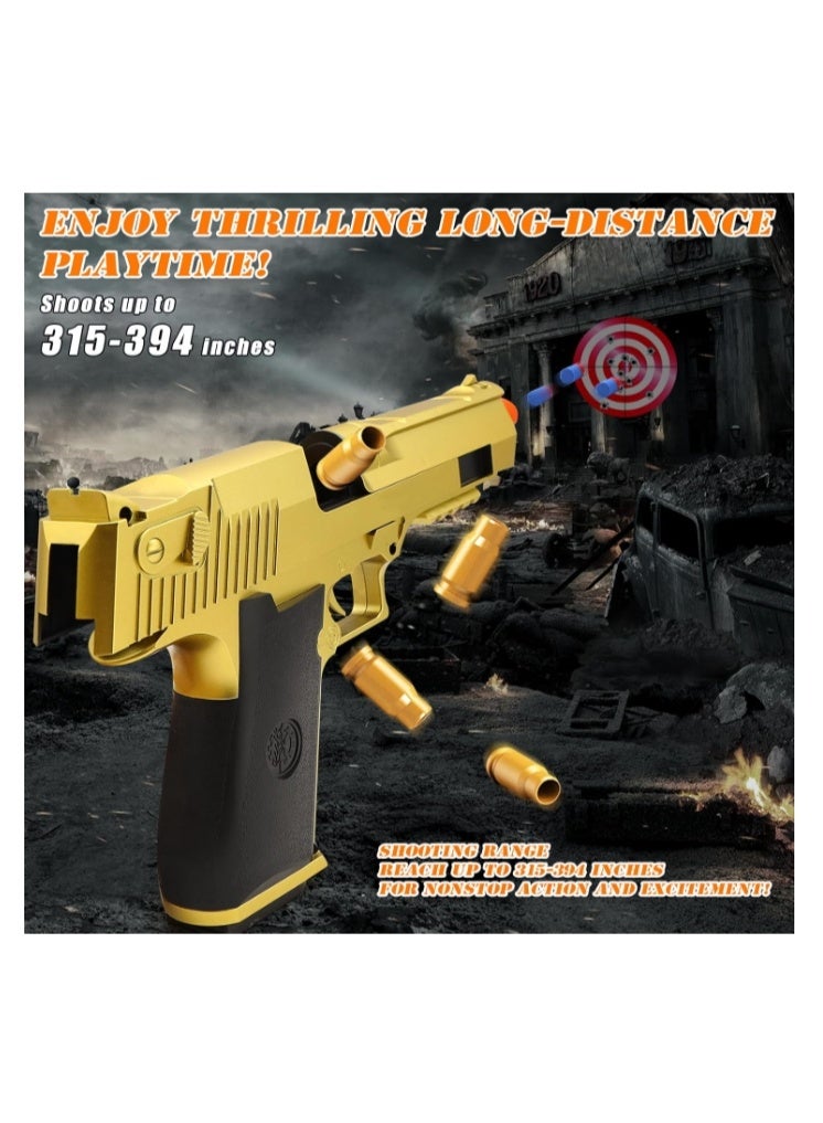 الواحة-TH مسدس رصاص ناعم، مسدسات رغوية لعبة برصاص ناعم، مسدس لعبة برصاص ناعم مع آلية سحب للخلف ومجموعة أهداف سهام، ألعاب مسدس للأطفال - Image 3